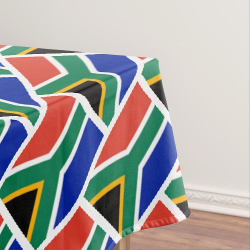 SOUTH AFRICA Flag Stylish Patriotic Geometric Tablecloth