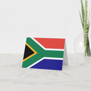 South Africa Flag Thank You Card