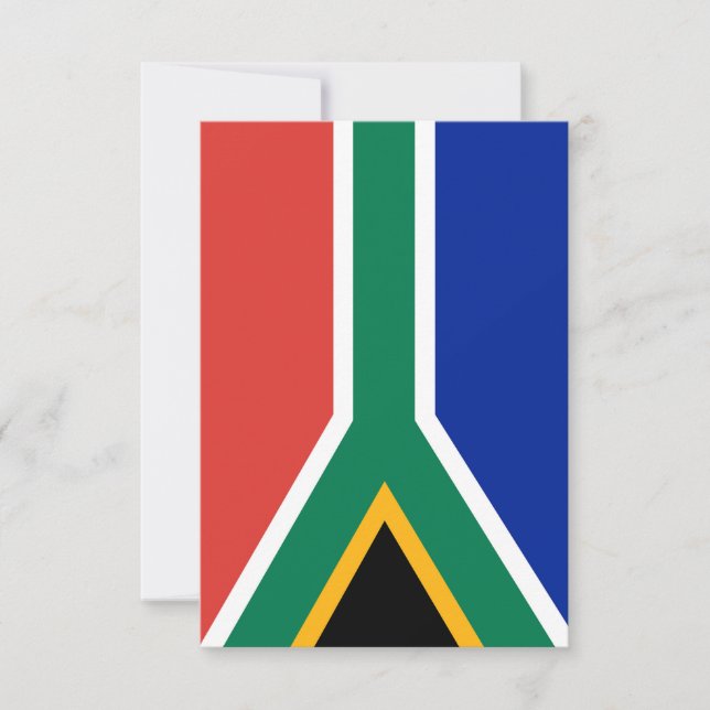 South Africa flag Thank You Card (Front)