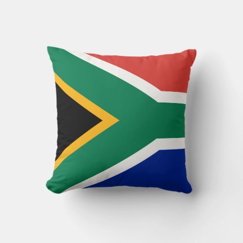 South Africa Flag Throw Pillow
