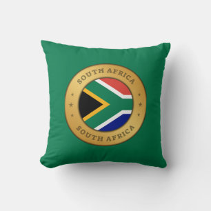 South Africa Flag Throw Pillow