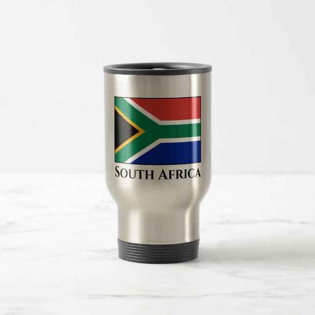 South Africa Flag Travel Mug (Center)