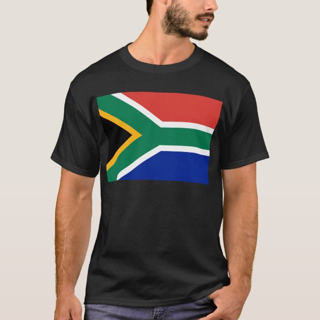 South Africa Flag -  Vlag van Suid-Afrika T-Shirt (Front)