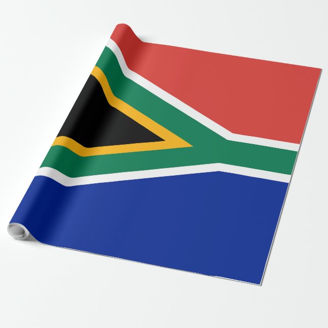 South Africa flag Wrapping Paper (Unrolled)
