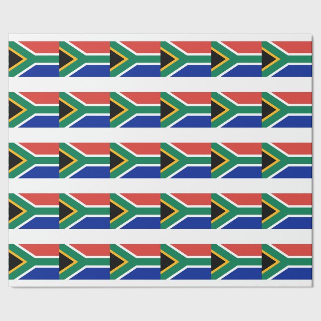 South Africa Flag Wrapping Paper (Seam)