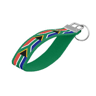 South Africa Flag Wrist Keychain
