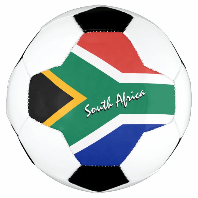 South Africa Football & African Flag / Sport Soccer Ball (Front)