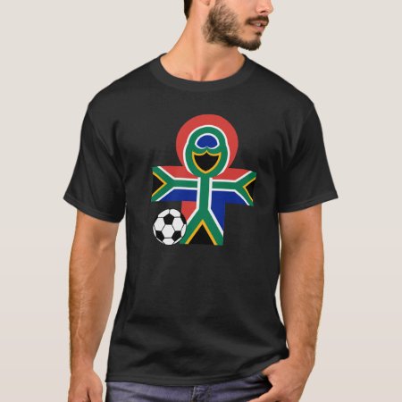 South Africa Happy Flag Soccer Football Dark T T-shirt