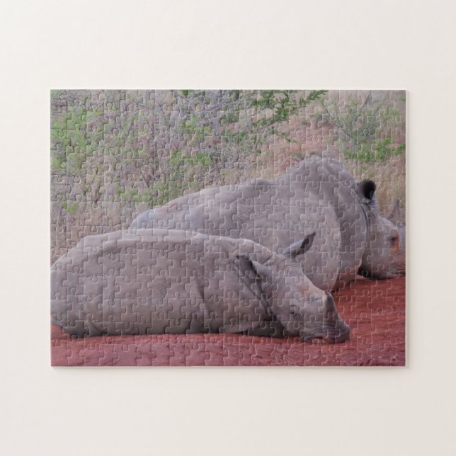 South Africa Hluhluwe Rhino Jigsaw Puzzle (Horizontal)
