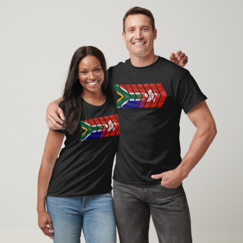 South Africa Hong Kong expat chevrons flags CLEAN T_Shirt