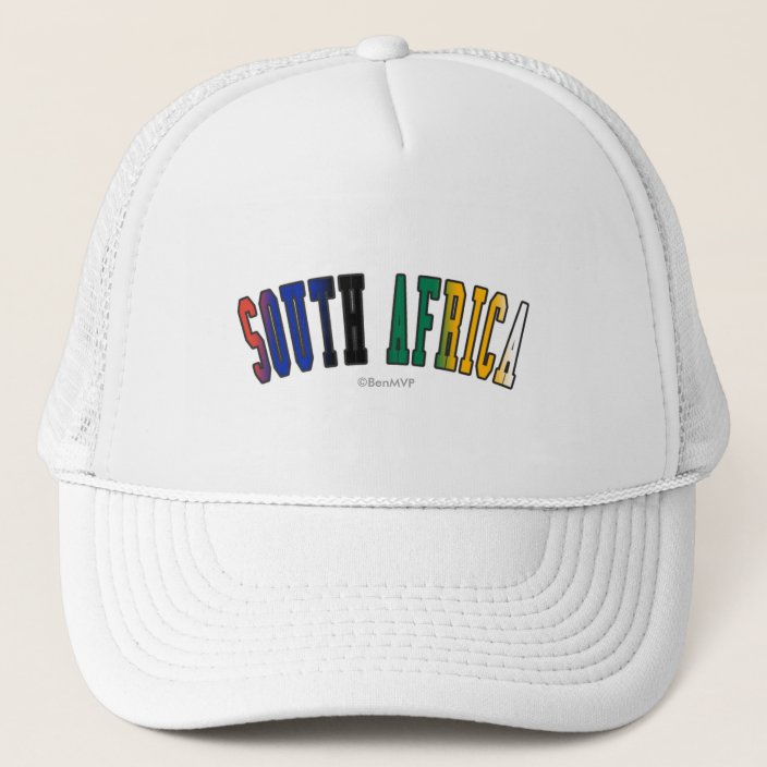 South Africa in National Flag Colors Hat