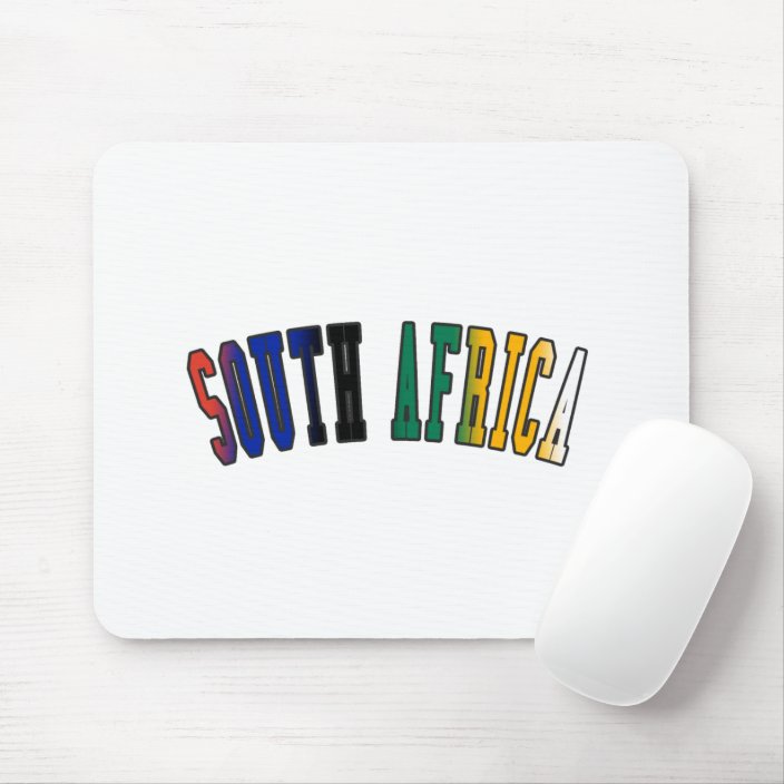 South Africa in National Flag Colors Mousepad