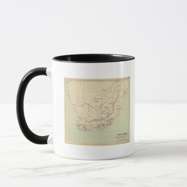 South Africa Lithographed Map Mug (Left)