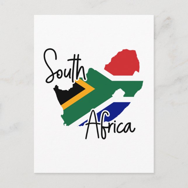 South Africa map Postcard (Front)
