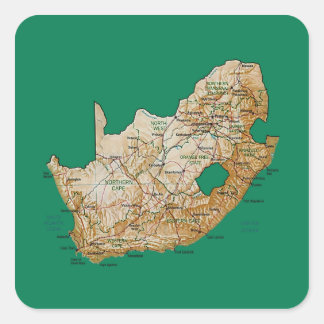 South Africa Map Sticker