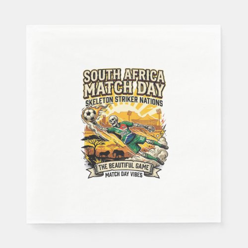 South Africa Match Day Skeleton Striker Nations Hi Napkins