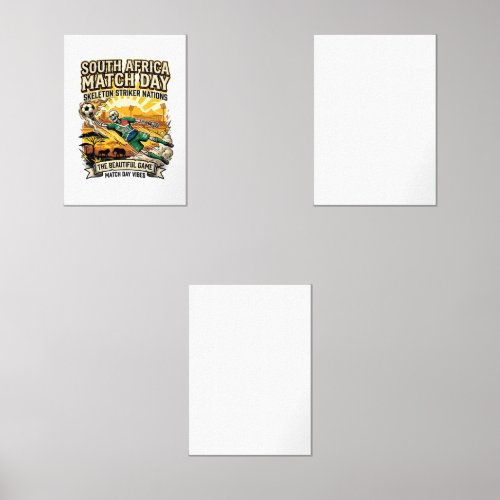 South Africa Match Day Skeleton Striker Nations Hi Wall Art Sets