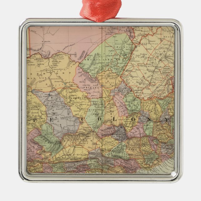 South Africa Metal Ornament (Front)