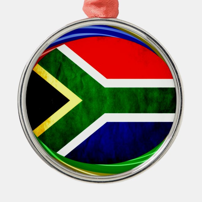 South Africa Metal Ornament (Front)