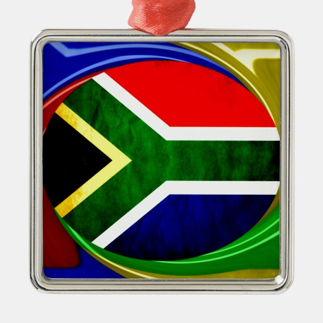 South Africa Metal Ornament (Front)