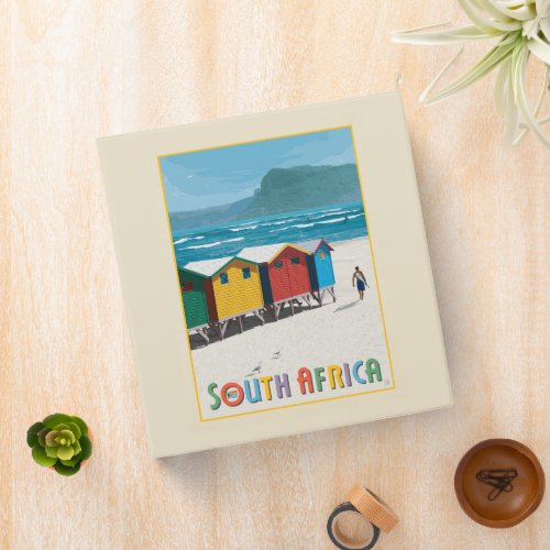 South Africa  Muizenberg Beach 3 Ring Binder