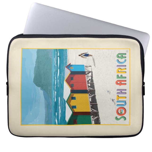 South Africa | Muizenberg Beach Laptop Sleeve (Front)