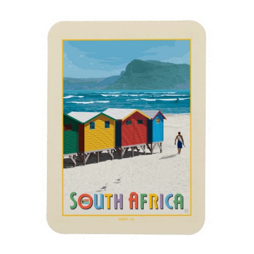 South Africa  Muizenberg Beach Magnet