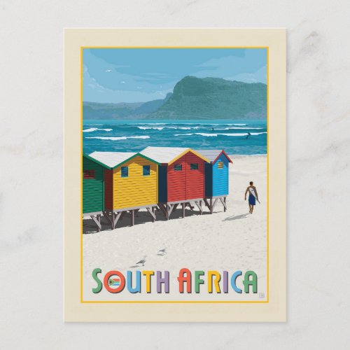 South Africa  Muizenberg Beach Postcard