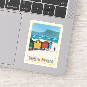 South Africa   Muizenberg Beach Sticker