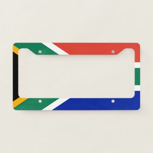 South Africa National Flag License Plate Frame