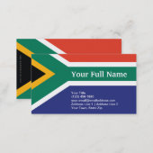 South Africa Plain Flag Business Card (Front/Back)