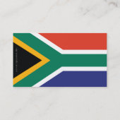 South Africa Plain Flag Business Card (Back)