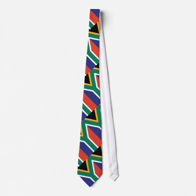 South Africa Plain Flag Neck Tie (Front)