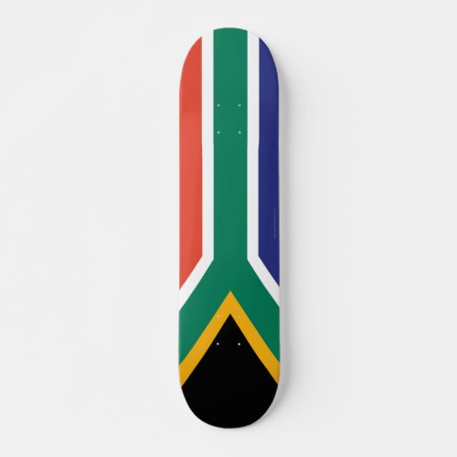South Africa Plain Flag Skateboard Deck