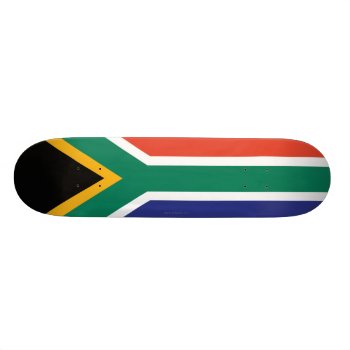 South Africa Plain Flag Skateboard Deck by representshop at Zazzle