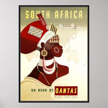 South Africa Poster by RetroAndVintage at Zazzle