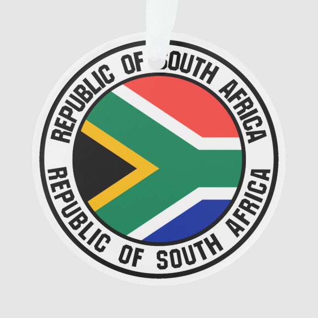 South Africa Round Emblem Ornament (Front)