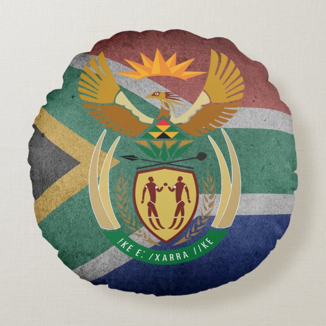South Africa Round Pillow (Front)