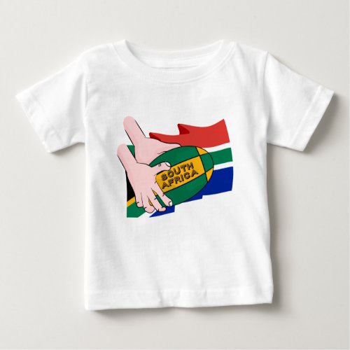 South Africa Rugby Flag Baby T_Shirt
