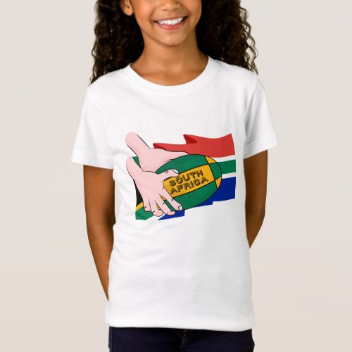 South Africa Rugby Flag T_Shirt