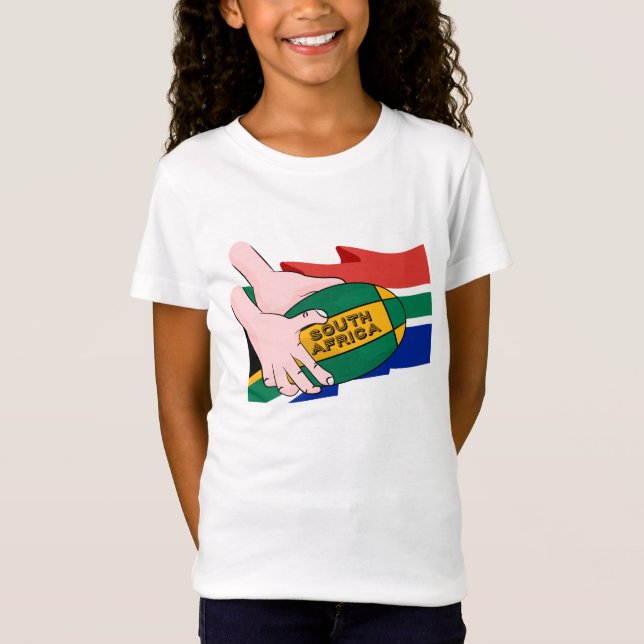 South Africa Rugby Flag T-Shirt (Front)