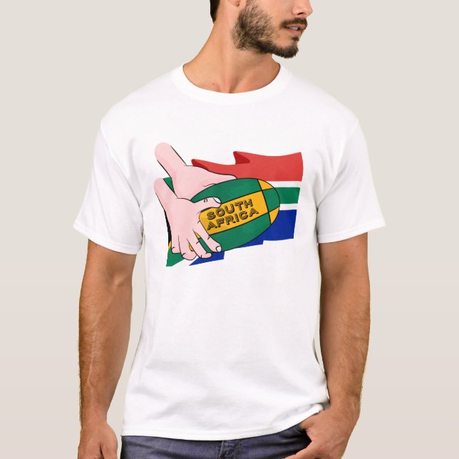 South Africa Rugby Flag T-Shirt (Front)
