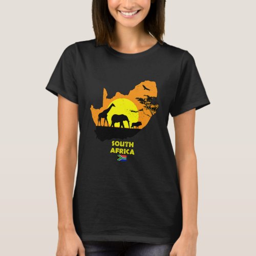 South Africa Safari Savannah Sunset T_Shirt