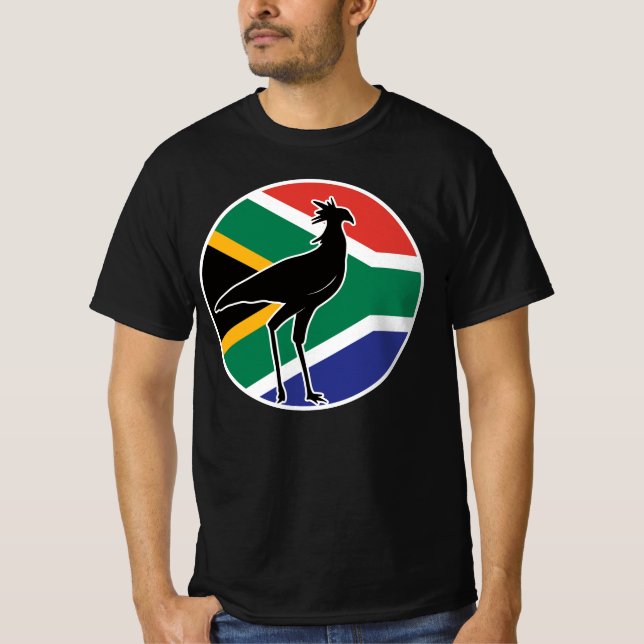 South Africa Secretarybird Secretary bird African T-Shirt (Front)