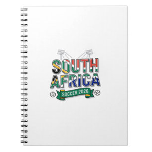 South Africa Soccer 2026 Soccer Bold Country Typog Notebook