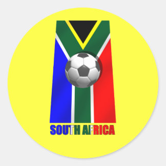 South Africa Soccer Ball goodies for fans Classic Round Sticker