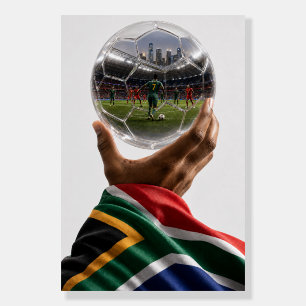 South Africa Soccer Heritage Crystal Ball Poster