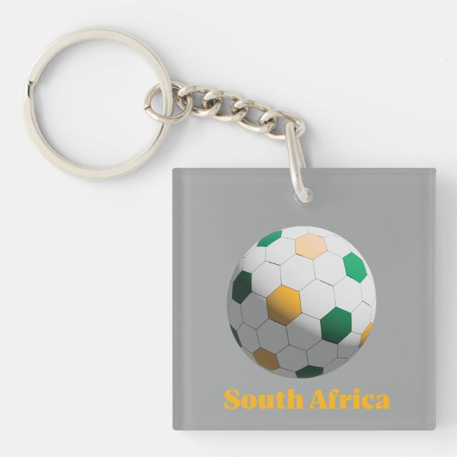 South Africa Soccer Keychain (Front)