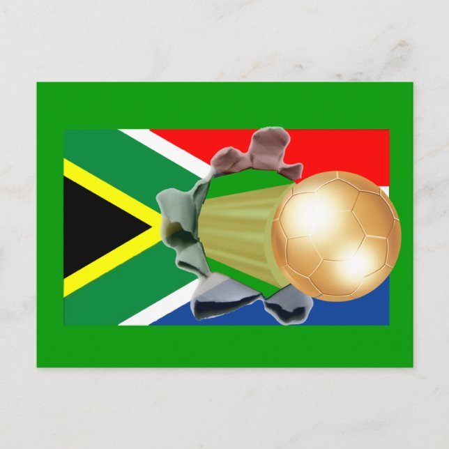 South Africa Soccer Postcard (Front)