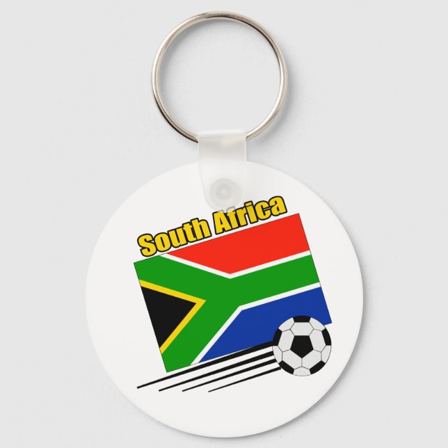 South Africa Soccer Team Keychain (Front)